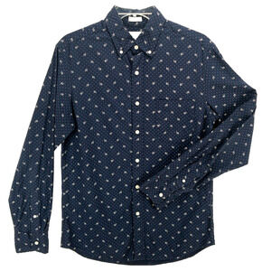 J Crew Organic Cotton Men's Small Stretch Slim Fit Secret Wash Blue Floral